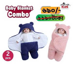 Combo baby blanket Blue+ Pink