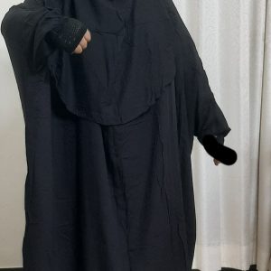 Long Salta khimar Black