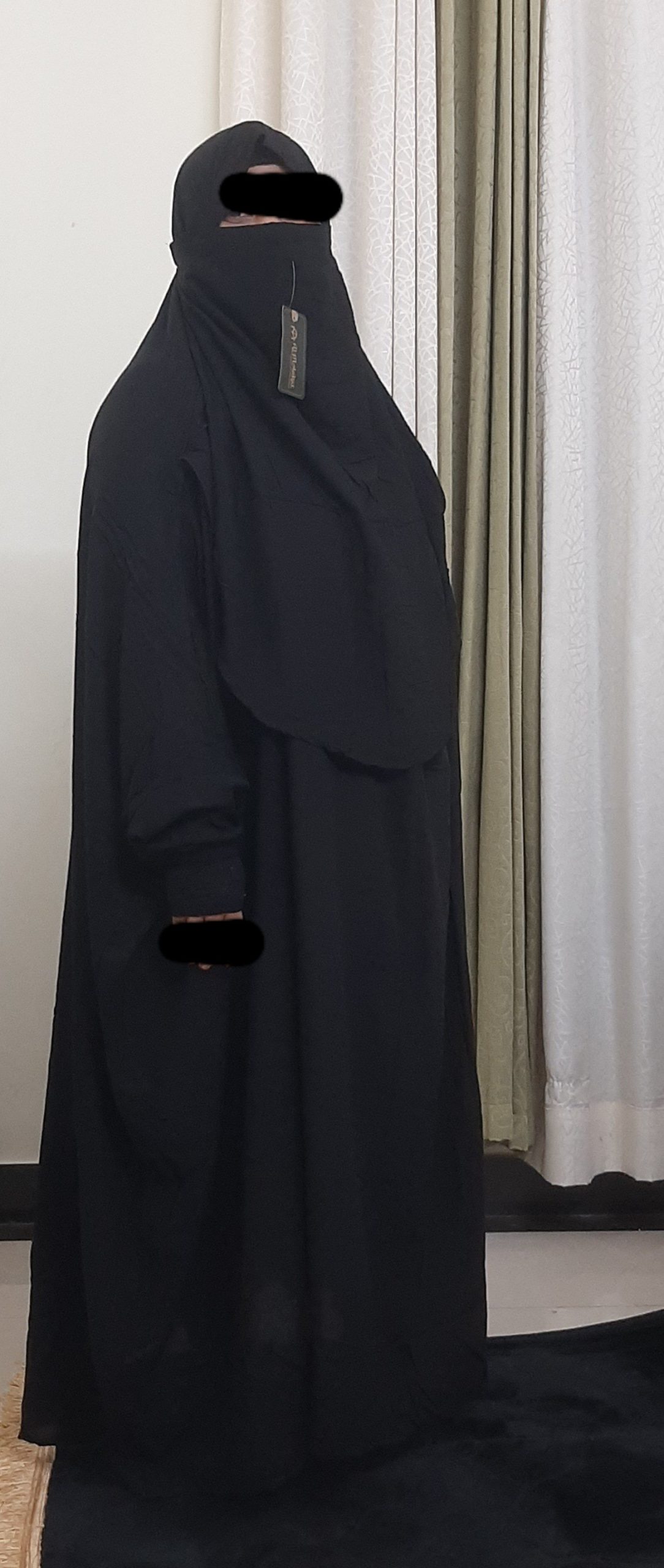 Long Salta khimar Black1