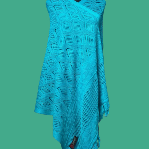 Kushikata shawl blue