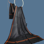 Mens shawl black golden2